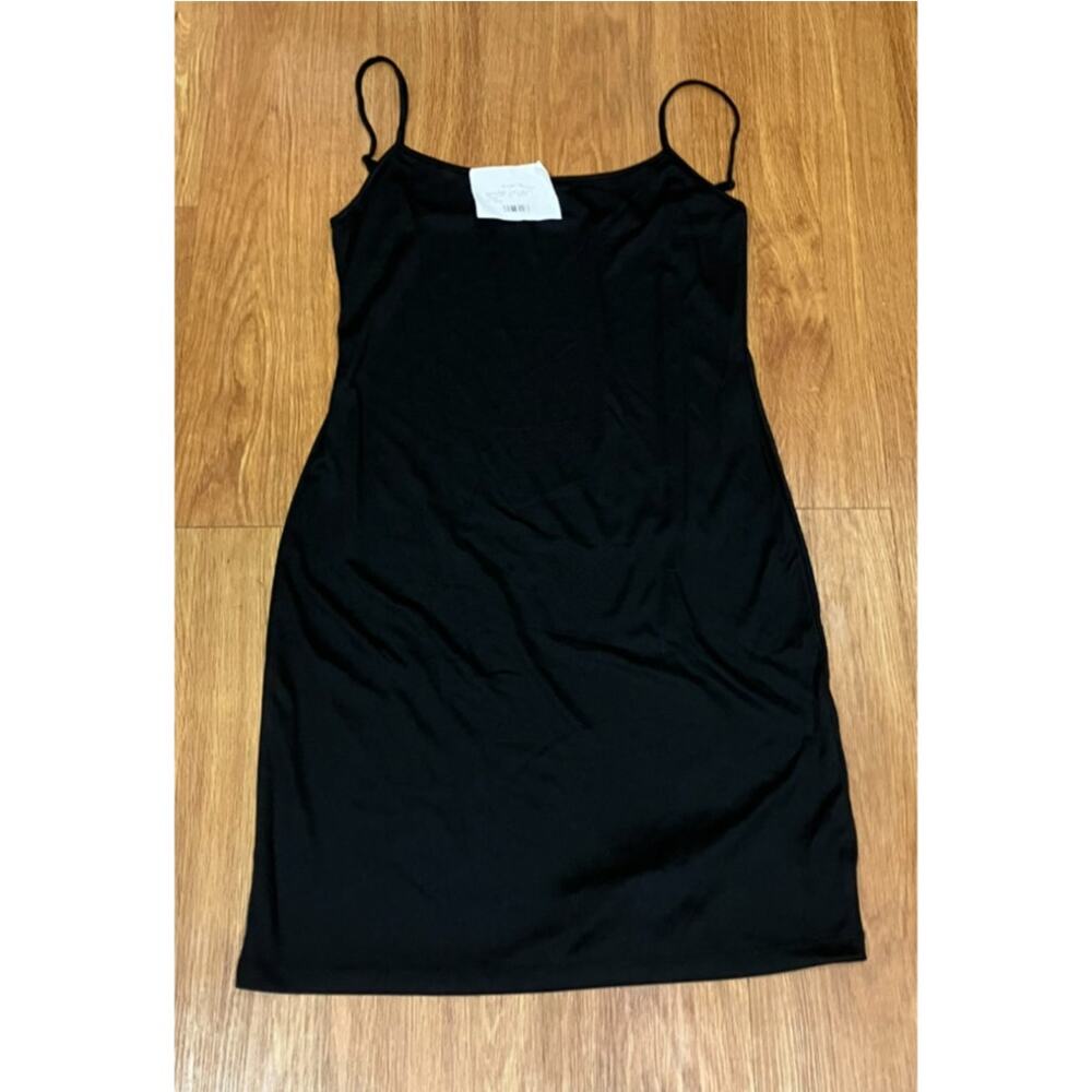 Unbranded Women Layering Short Camisole Dress Black Size M
